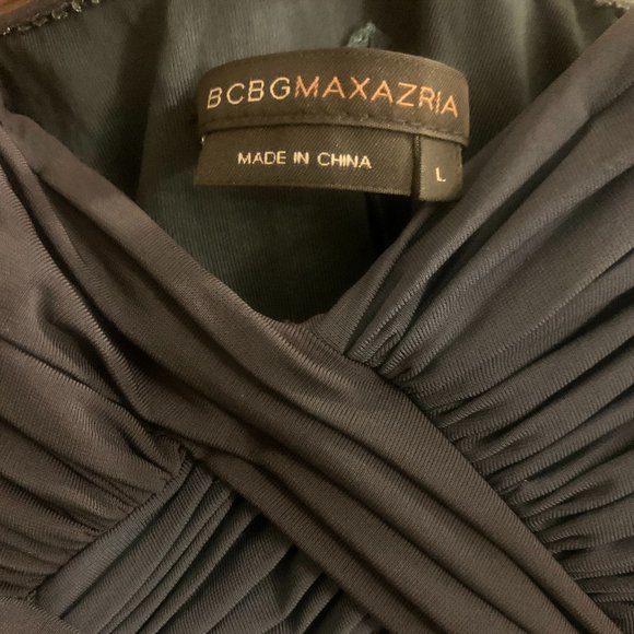 BCBG Navy Blue Strapless Formal Gown - Picture 5 of 7